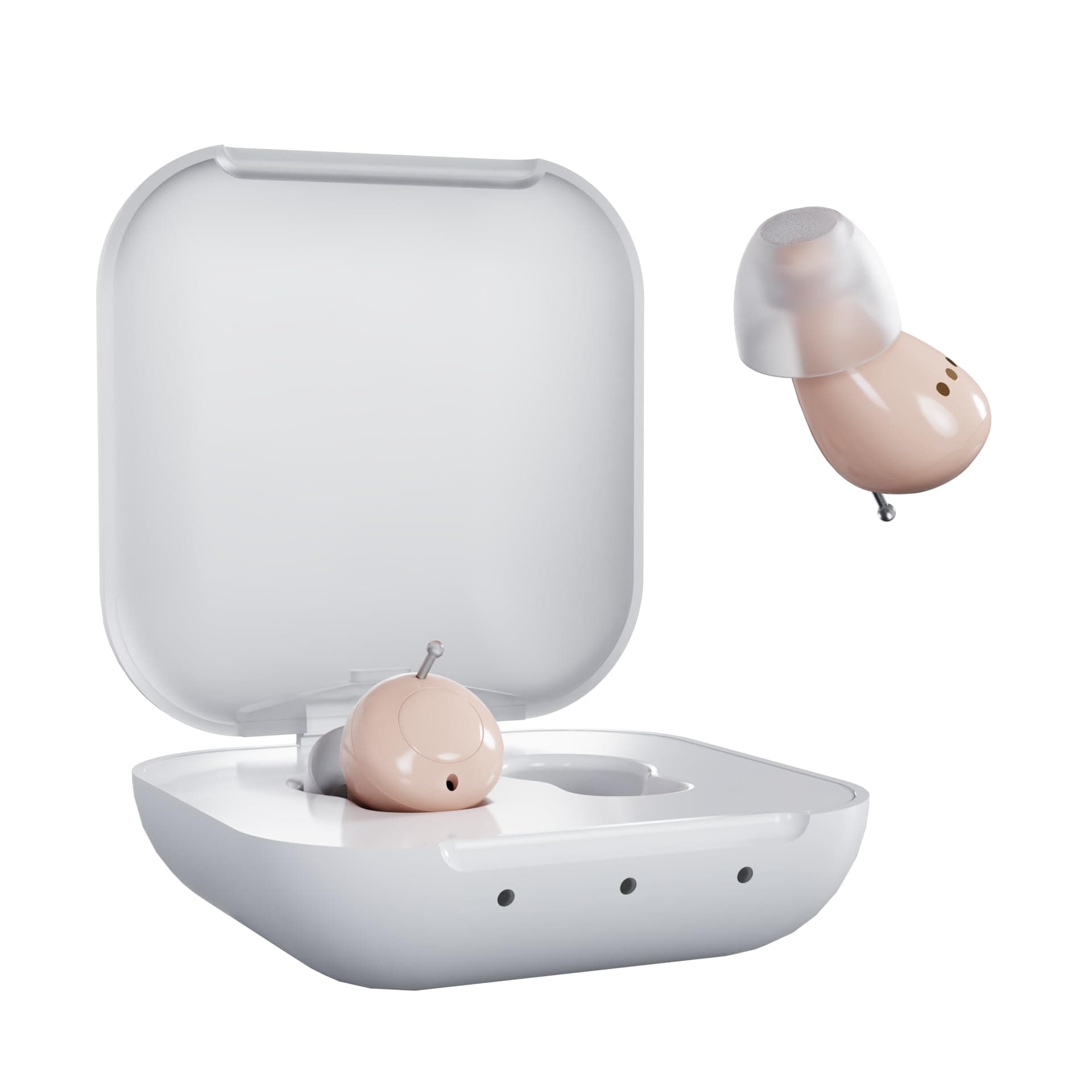 Audien Hearing ATOM 2 Wireless Rechargeable OTC Hearing Aid, Premium Comfort Design & Nearly Invisible