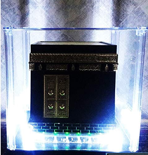 M A GIFTS Holy Kabba Glass Model with LED Light