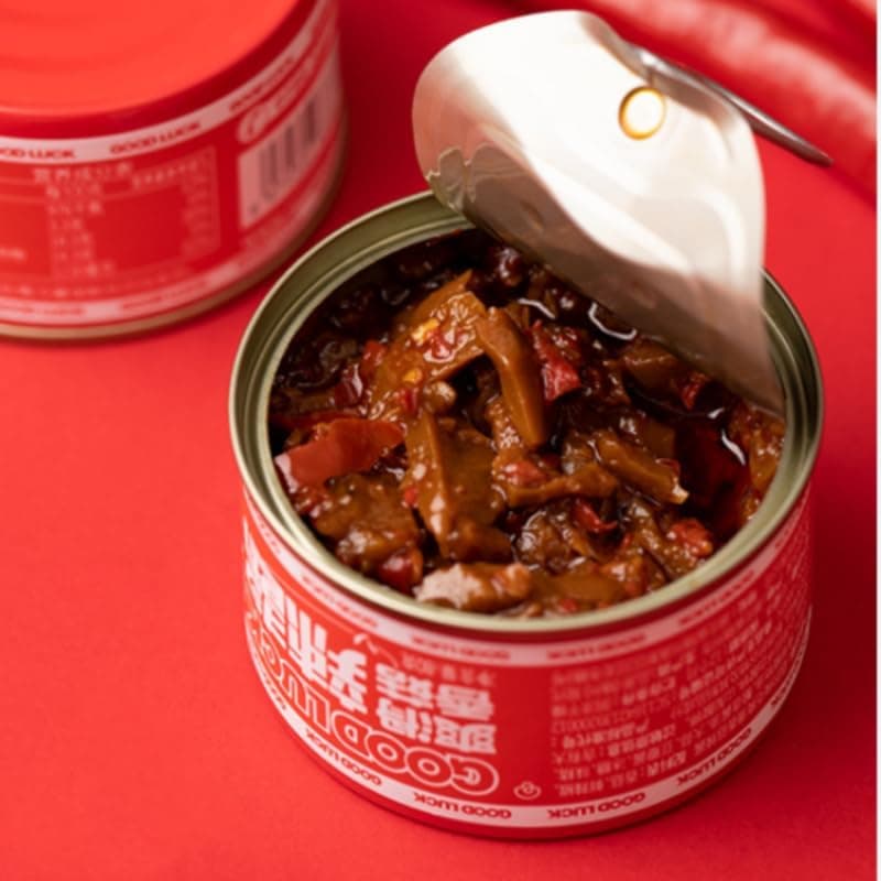 Instant mushroom sauce, spicy chili sauce, delicious soybean sauce, picked bamboo shoots, kimchi, hot pot dipping sauce, delicious mushrooms, vegetable sauce, healthy food (Original Flavor,1 can)