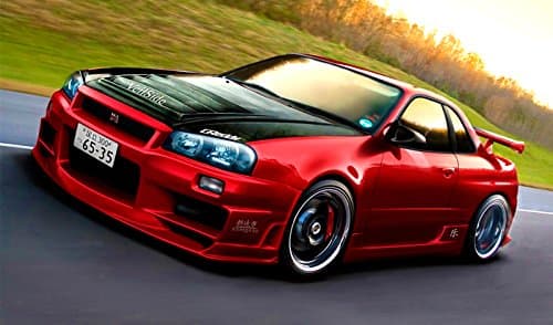 BDP Motorsport Nissan Skyline R34 (1) XXL ONE PIECE NOT SECTIONS! Over 1 Meter Wide Poster! **UK SELLER - SAME DAY SHIPPING**