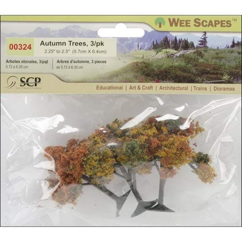 Simi Creative Products Autumn Tree 2.25" to 2.5" 3/Pkg-