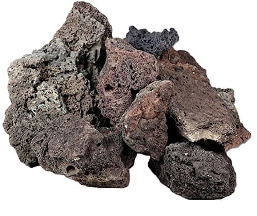 Lava Rock Unique Dark Lightweight with Different Shades and Shapes, Creates Amazing Aquascapes (120 cm Set: 10 natural rocks, approx. 12 kg)