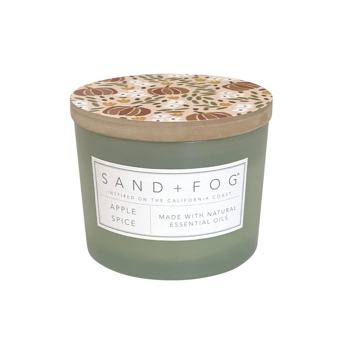 Sand + Fog Scented Candle - Apple Spice – Additional Scents and Sizes – 100% Cotton Lead-Free Wick - Luxury Air Freshening Jar Candles - Perfect Home Decor – 12oz