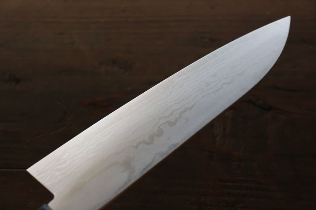 SHIGEKI TANAKA 17 LAYER DAMASCUS HAND FORGED JAPANESE CHEF'S SANTOKU KNIFE 165MM