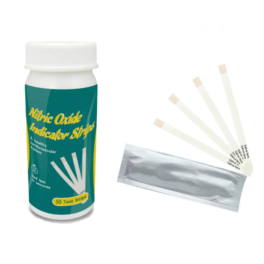 Nitric Oxide Test Strips [50strips]- Nitric Oxide Indicator Strips Work by Measuring The nitrites in Your Mouth to Indicate The Amount of Nitric Oxide in Your Body, get Results in just 10-15 Seconds