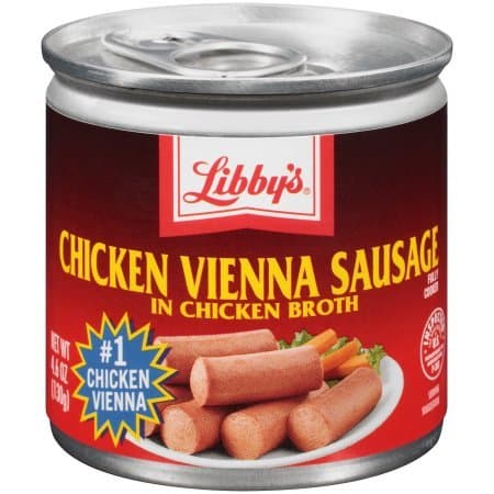 Libby's Vienna Sausage in Chicken Broth 4.6 oz. Can (2 Cans)