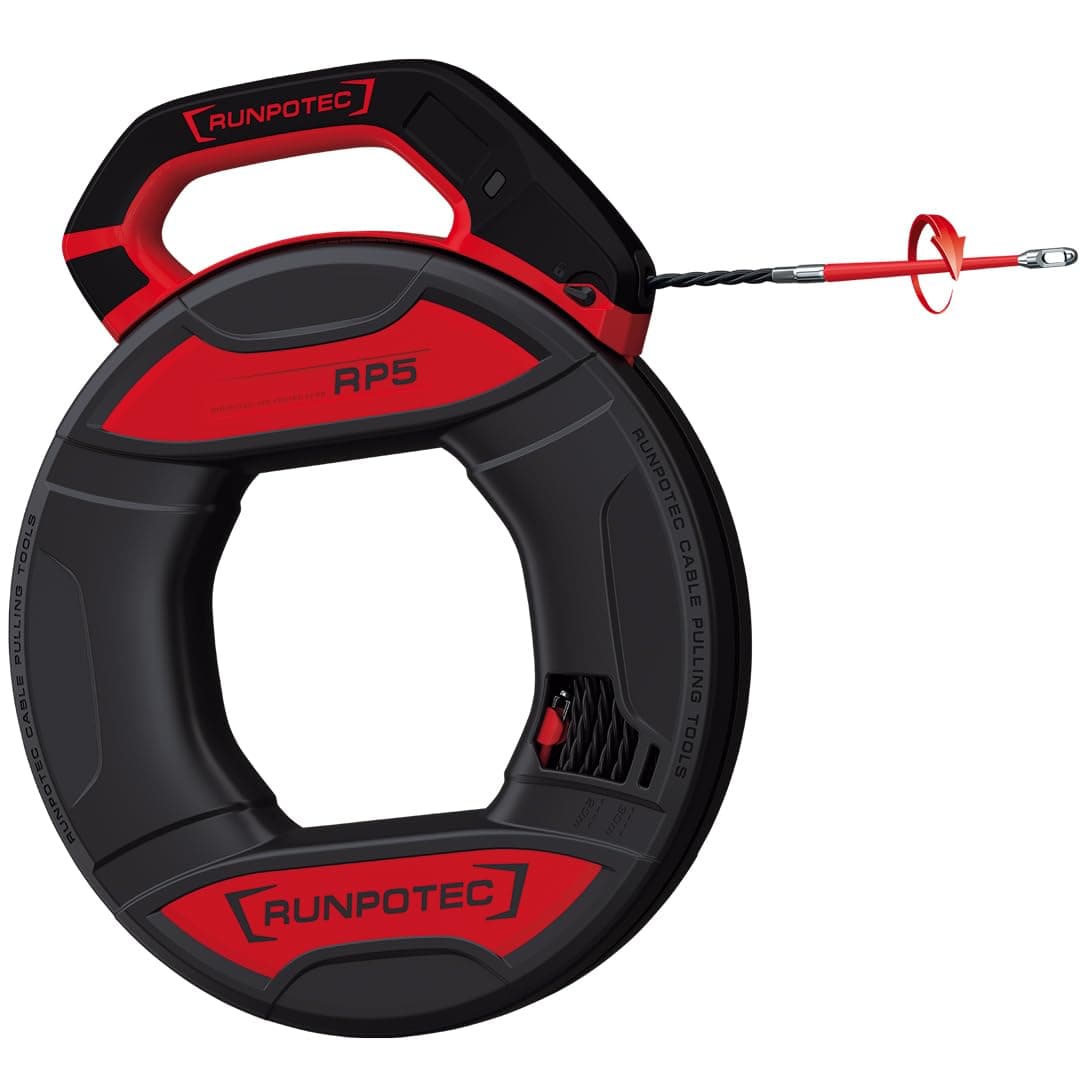 RUNPO 5 10014 Cable Puller Set 30m, black red