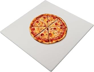 18 Inch Pizza Stone, Square Baking Stone 18" x 18", Heavy Duty Cordierite Bread Stone for Oven Grill, Thermal Shock Resistant, Ideal for Baking Different Sizes of Pizzas or Bread