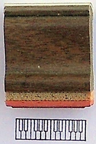 Piano Keyboard Rubber Stamp