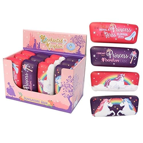 Bags of Room - Fun Glasses Case - Sunglasses Case - Enchanted Princess and Rainbow Unicorn Design