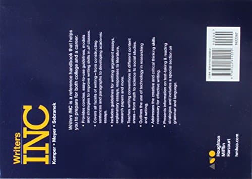Writers Inc: A Handbook for College-and-Career Readiness