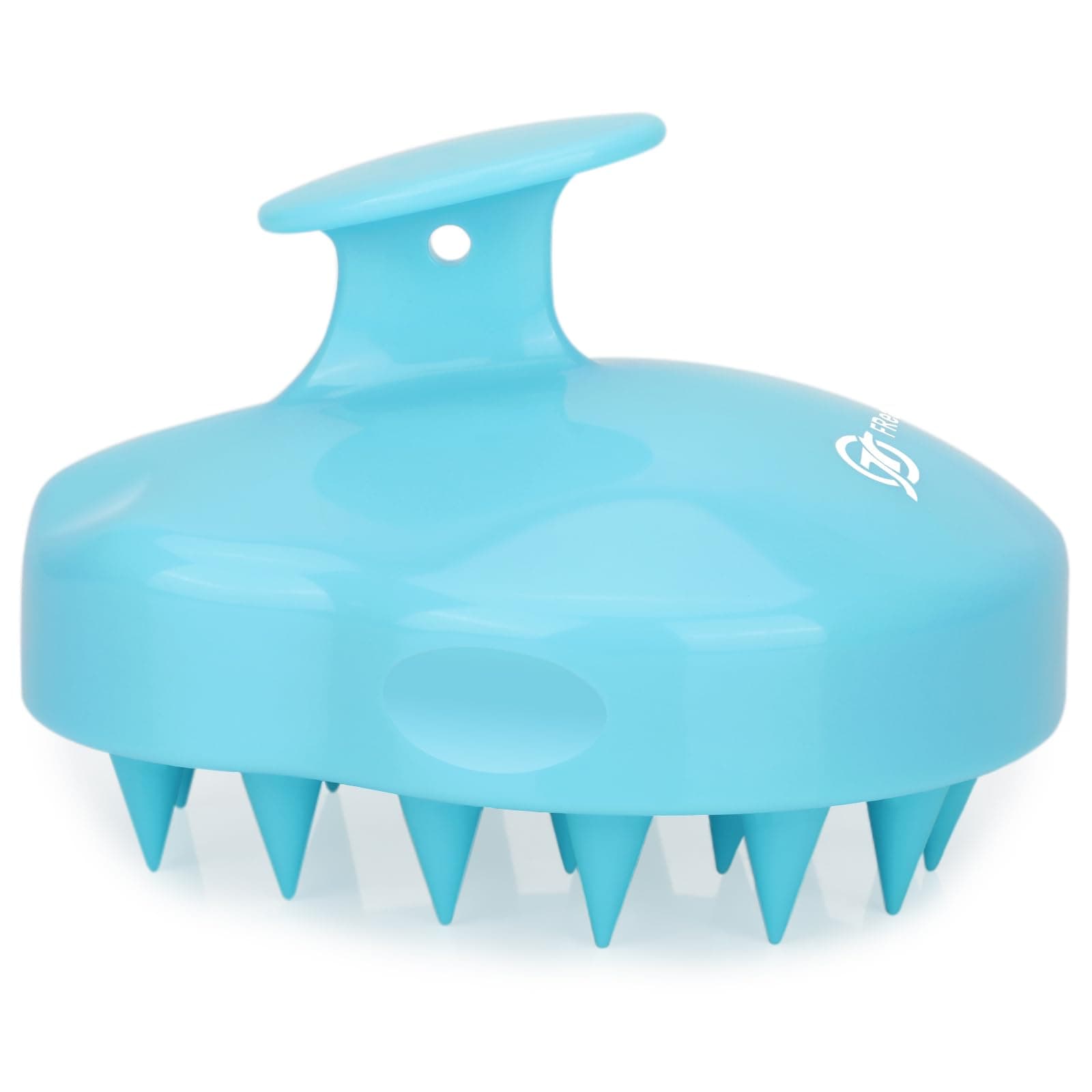 FREATECH Scalp Massager Shampoo Brush with Soft Silicone Bristles for Hair Growth, Scalp Scrub and Head Massage, Shower Hair Wash Brush Scalp Scrubber/Exfoliator for Dandruff, Men Women, Light Blue