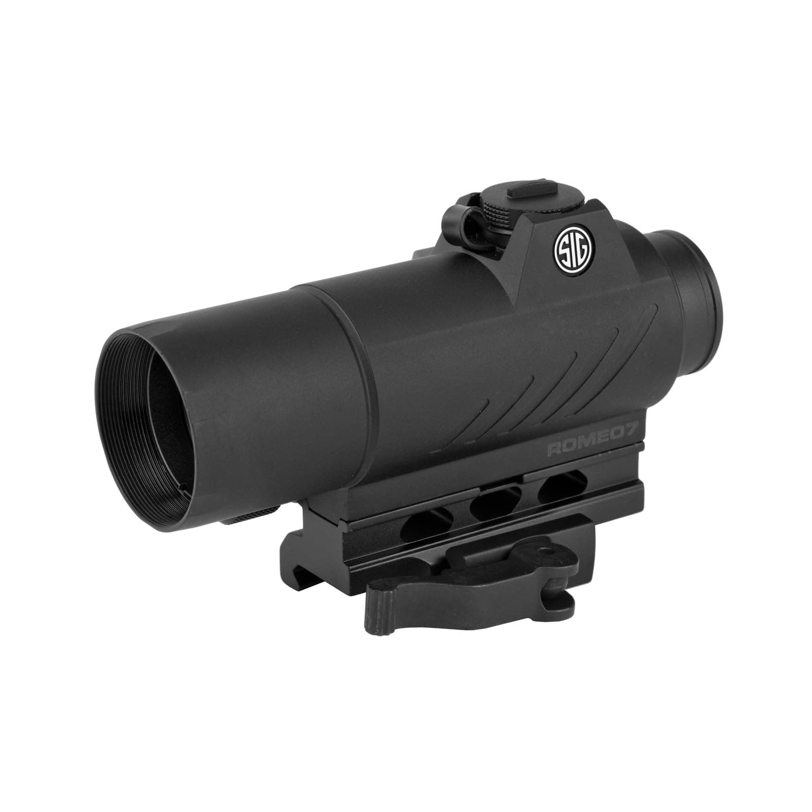 SIG SAUER Sig Sauer Romeo 7 Red Dot 3 MOA Railgun Scope, Graphite, Full Size (SOR71001) Black