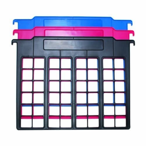 File and Folder Dividers, 3-Count, Red, Blue, and Black (50912)