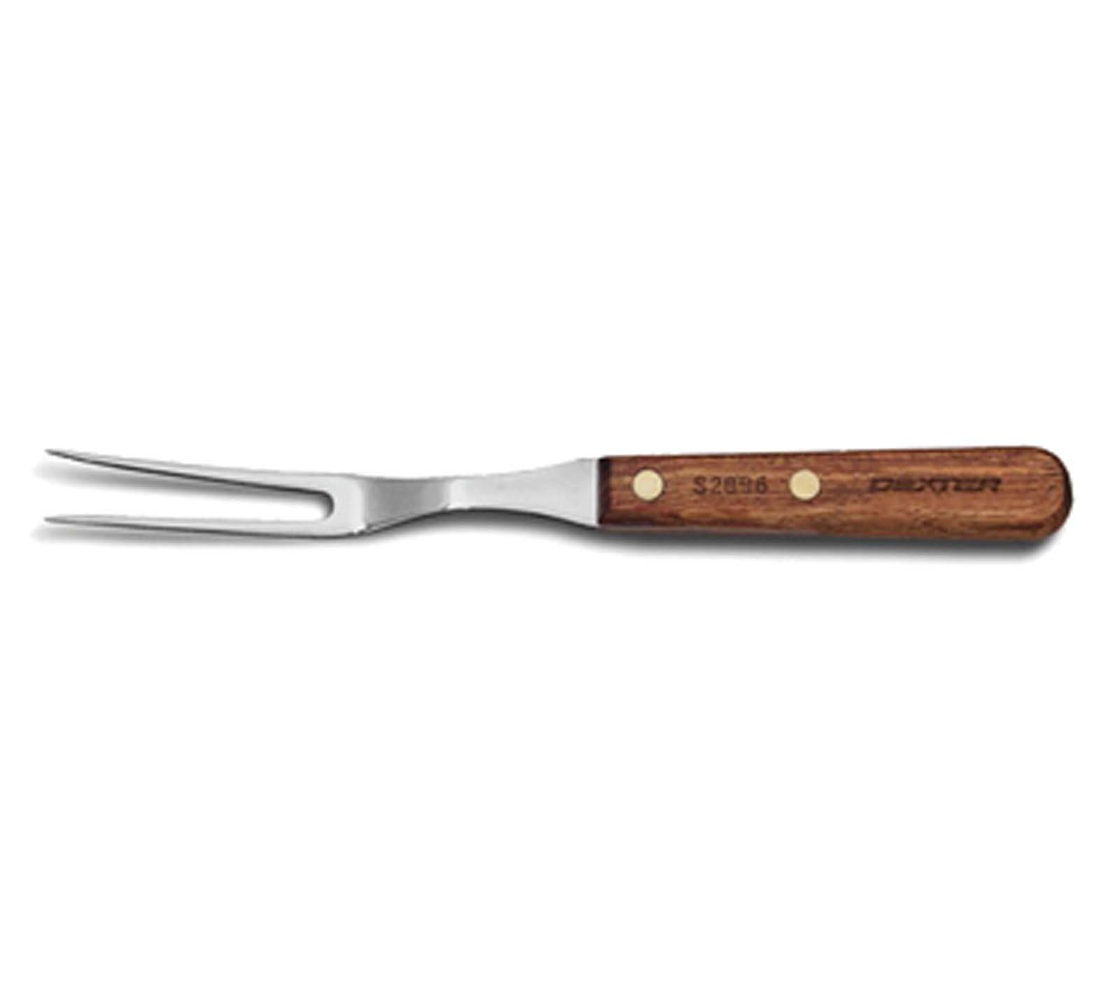 10½” Carving Fork – SYNCHKG017655, High-Carbon Steel Tines, Rosewood Handle with Brass Rivets, Precision Ground, Made in USA