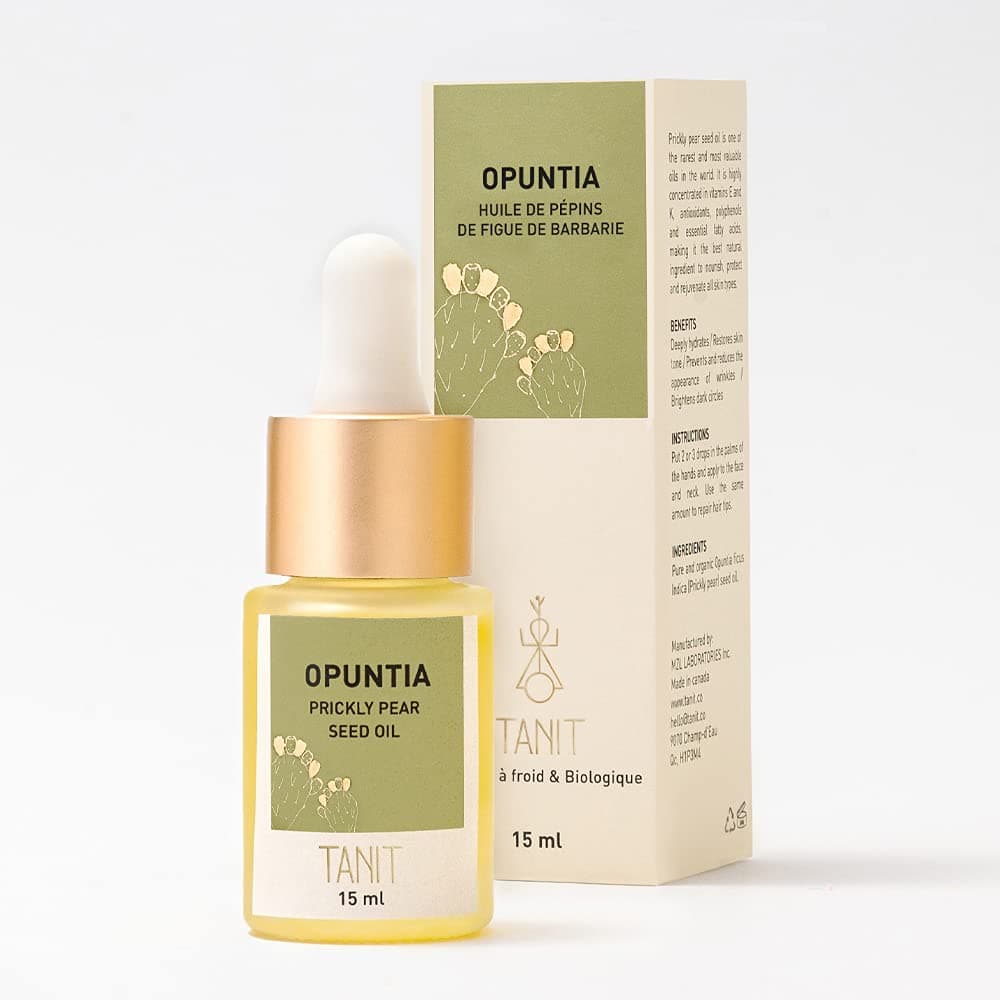 Prickly Pear (Opuntia ficus indica) Seed oil for face, body, hair and nails | Barbary fig oil | Cactus Oil | Organic Certified ECOCERT USDA | 100% Pure | Huile figue de barbarie (1/2 Fl Oz)