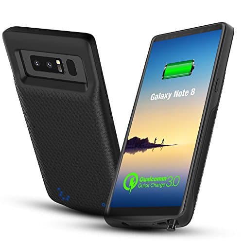 S9 Battery case w. QC 3.0, CASESSARY Protective Charger w. Priority Charge + Dynamic Power Management, 4500mAh Portable External Battery Pack Charge Compatible w. Samsung Galaxy S9（5.8" Black）