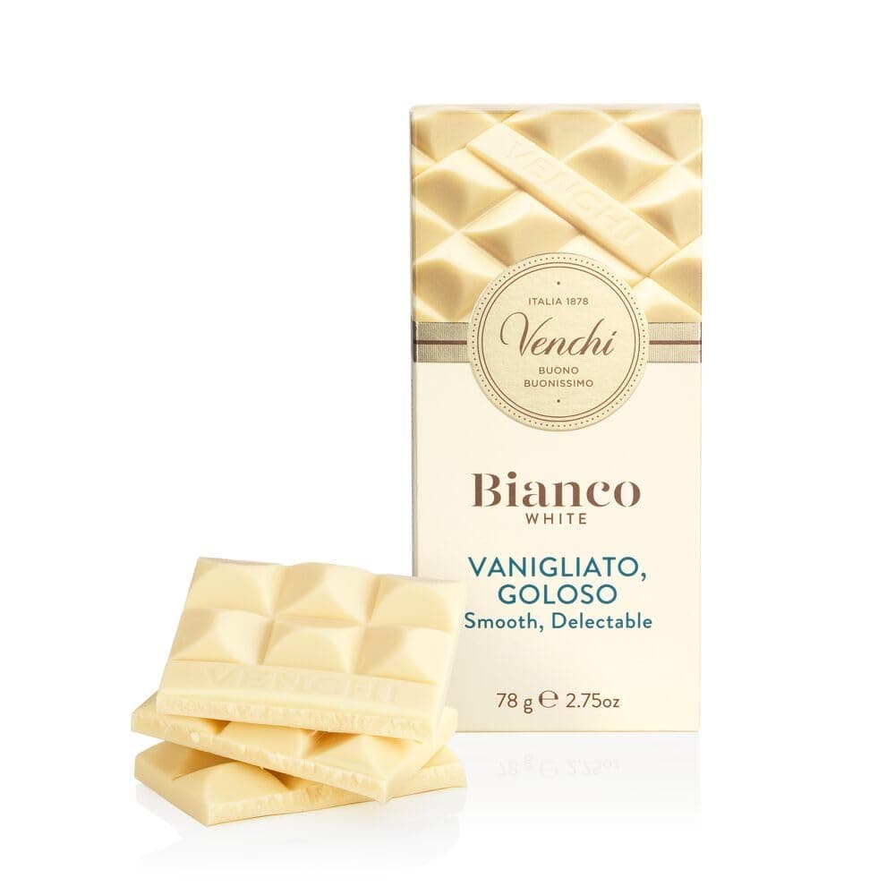 Venchi - White Chocolate Tablet, 100 g - Sweet and Creamy - Gluten Free