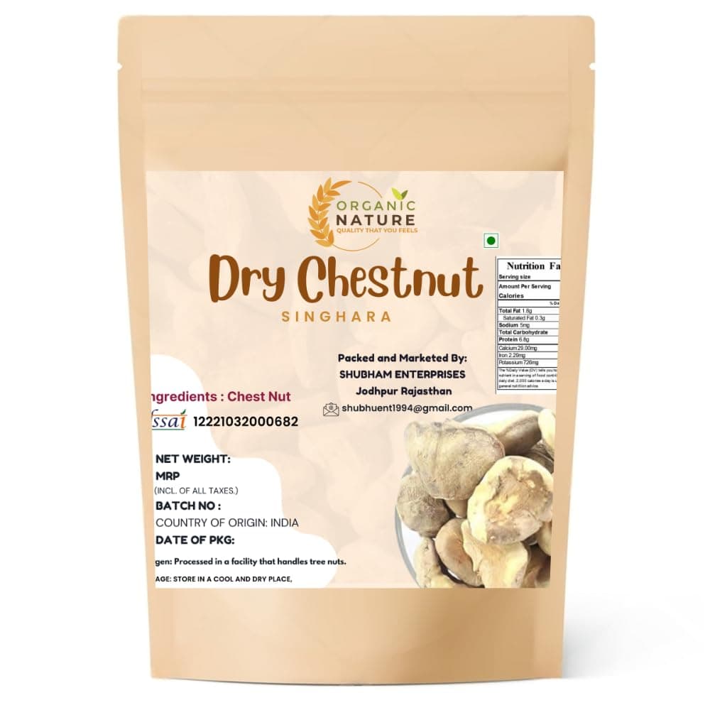 Organic Nature Dry Singhara Chestnut (Pack of 400 Gram)…