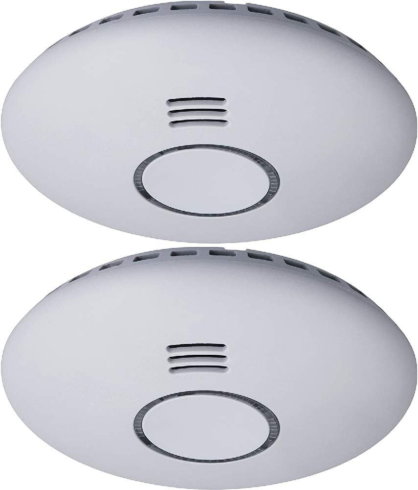 Smartwares RM174RF/2 , Wireless smoke detector, flat design, 2-pack, white