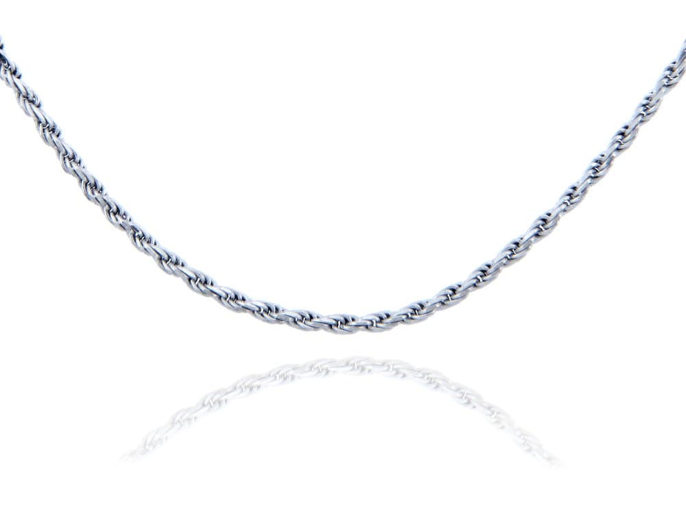 925 Sterling Silver Rope Chain (1.25 mm Gauge)