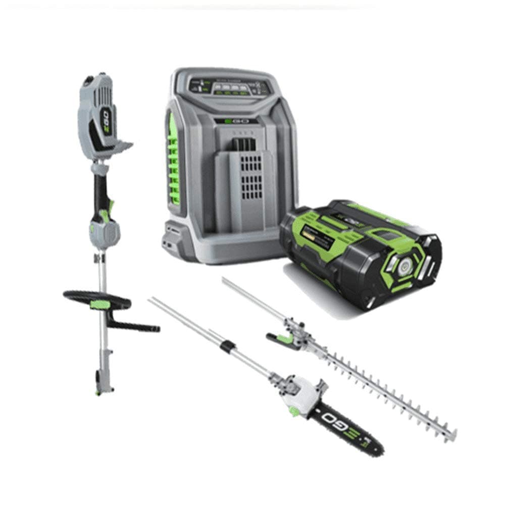 EGO MHCC1002E MULTI-TOOL KIT POLE HEDGE CUTTER CHAINSAW BATTERY & CHARGER