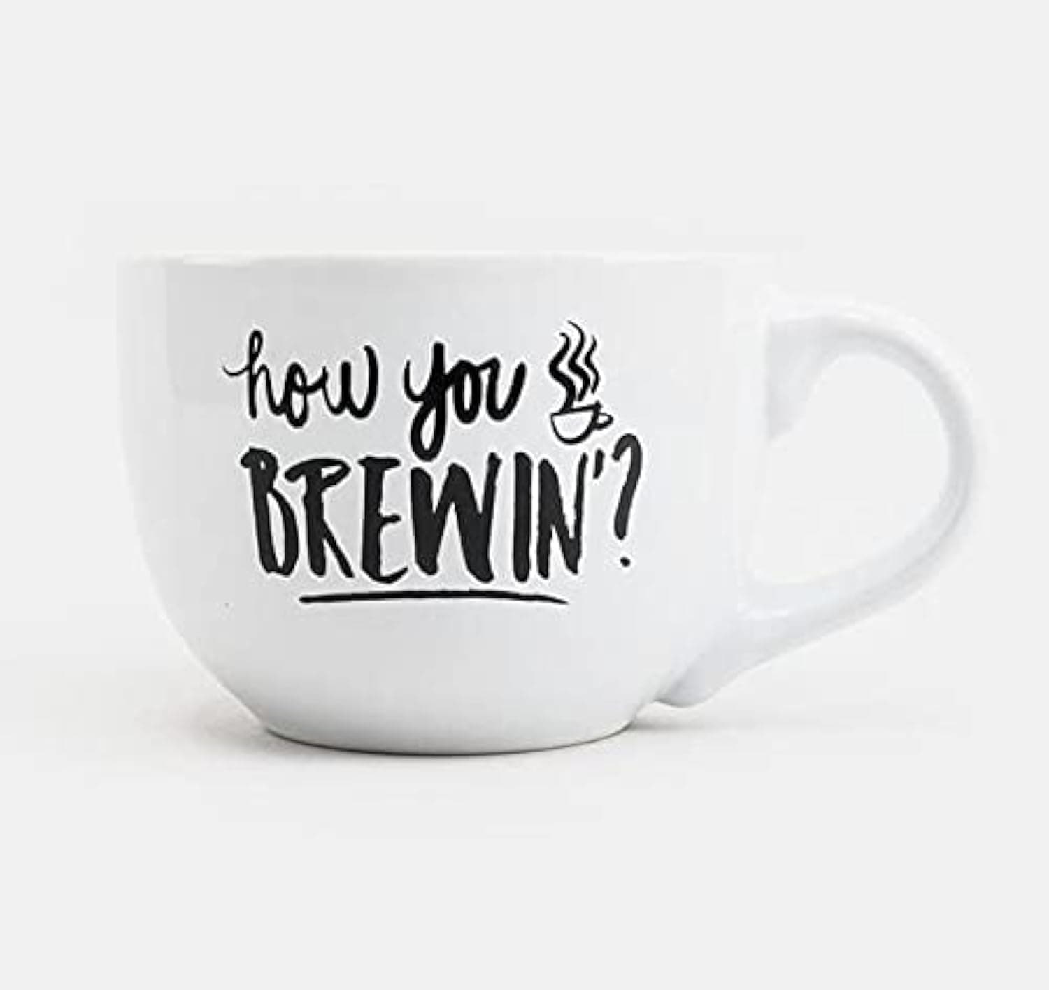 Silver Buffalo Friends How You Brewin 24-Oz Ceramic Soup Mug