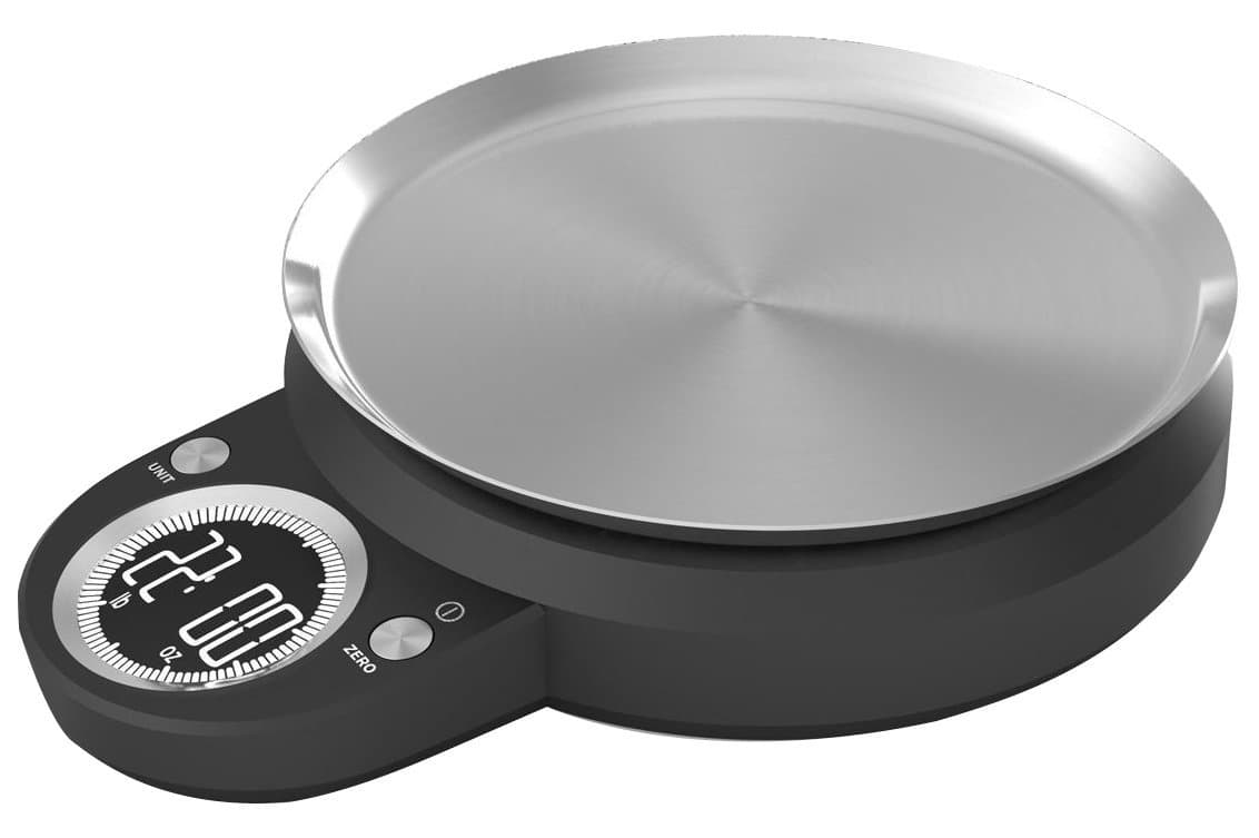 All-Clad KS2200 Stainless Steel removable / reversible plate Digital Kitchen Scale with 22-LB Capacity, Black by All-Clad