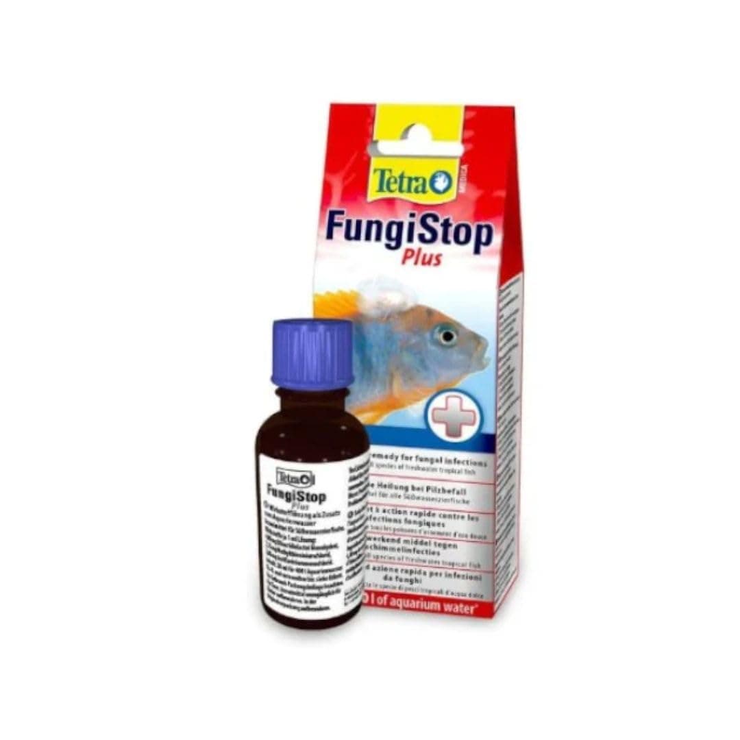 Tetra Fungi Stop Plus Medicine for Fish - Fast Acting Remedy for Fungal Infections, Bacterial Infections, Wounds, Mouth Decay - 20ml