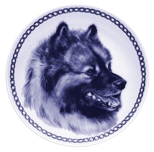 Keeshond Lekven Design Dog Plate 19.5 cm /7.61 inches Made in Denmark NEW with certificate of origin PLATE #7542