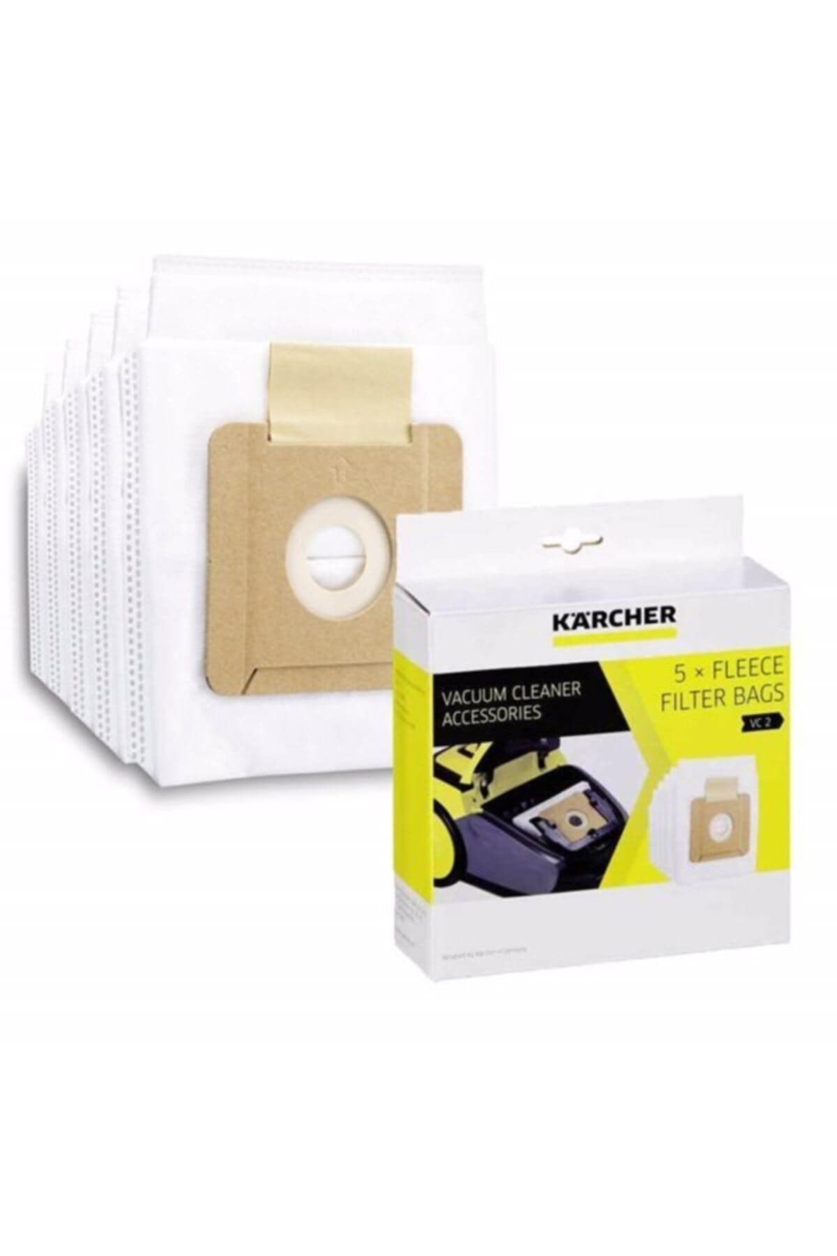 Karcher Fleece Filter Bag – Durable Replacement Dust Bags for Multi-Purpose Vacuum Cleaners (5-Pack)