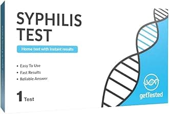 Syphilis Test (1 Test) detects Treponema Pallidum antibodies (IgG and IgM). It Offers a Quick Way to Identify Syphilis.