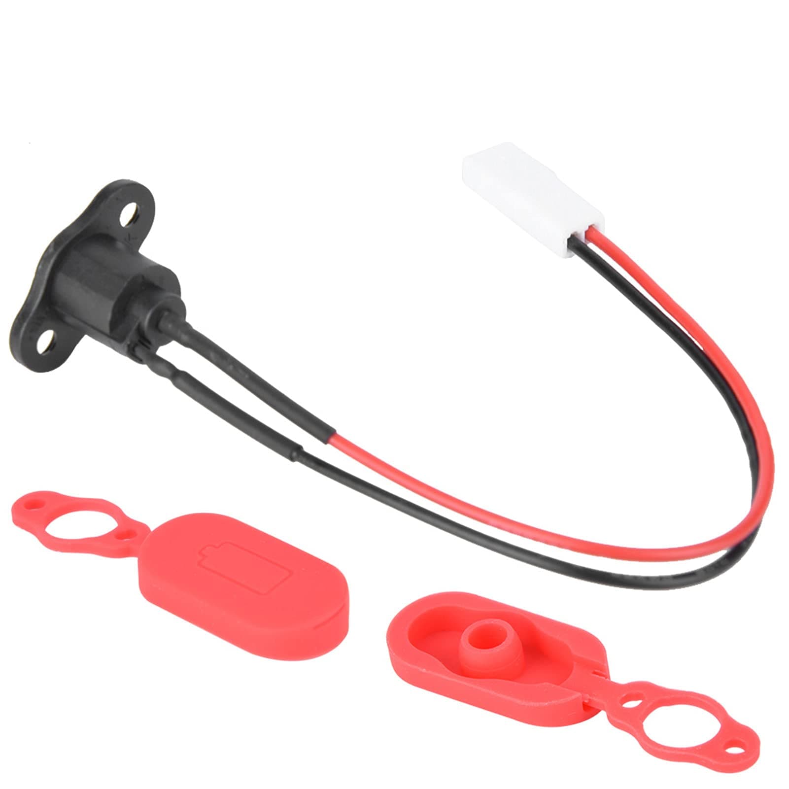 Qiilu Electric Scooter Charger Port Aovo Pro Charging Port Gel Silicone Sleeve Charging Port with Waterproof Cover for M365 Electric Scooter Sory
