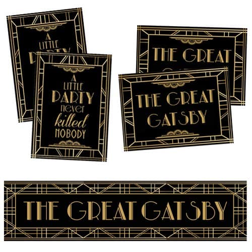 Gatsby 1920s Poster Pack