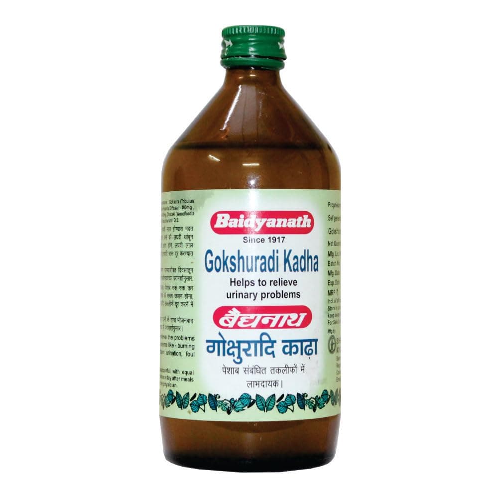 Baidyanath Asli Ayurved Gokshuradi Kadha | Helps To Relieve Urinary Problems - 450 Ml