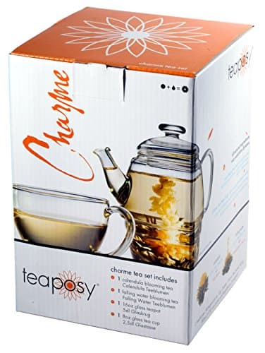 Teaposy Charme Gift Set with Blooming Teas, Herbal Teas, Teapot and Tea Cup
