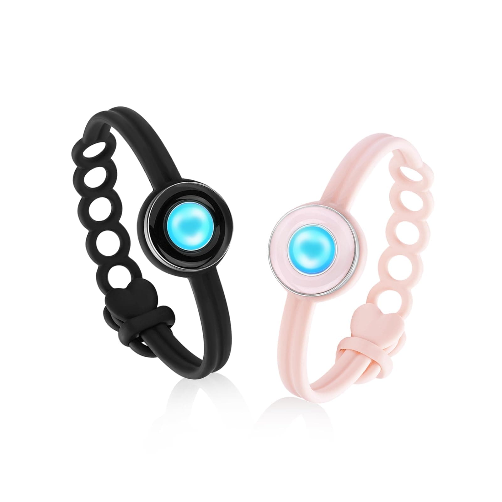 TOTWOO Candy Collection-Long Distance Touch Bracelets, Vibration & Light up for Love -Pair of Couples Bracelets Long Distance Relationship Gifts for Girlfriend Bluetooth Pairing Jewelry