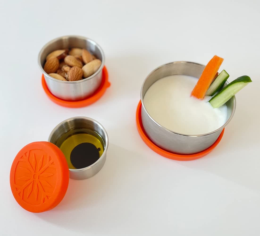 – stainless steel sauce container, lunch box, snack box, dip containers, yogurt jar, condiment jar