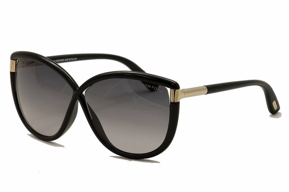Tom Ford Ft0327 Abbey 01B - Shiny Black Sunglasses