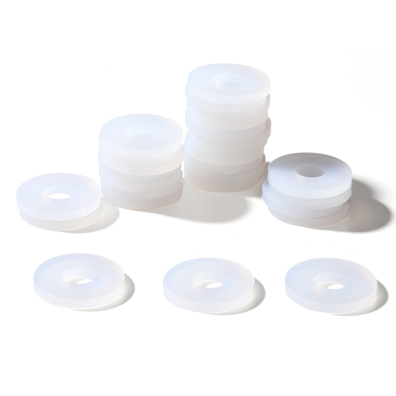 Grolsch Gaskets Silicone Seals - For Swing Top Bottles-40 Pack Combo Pack Clear, Made from Soft Silicone (Not Rubber, Better Sealing Than Rubber)