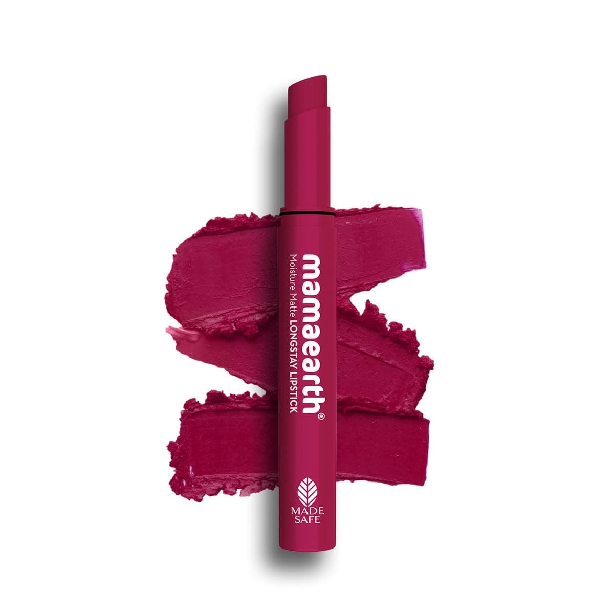 Mamaearth Moisture Matte Longstay Lipstick With Avocado Oil & Vitamin E For 12 Hour Long Stay-12 Berrylicious Magenta - 2 G
