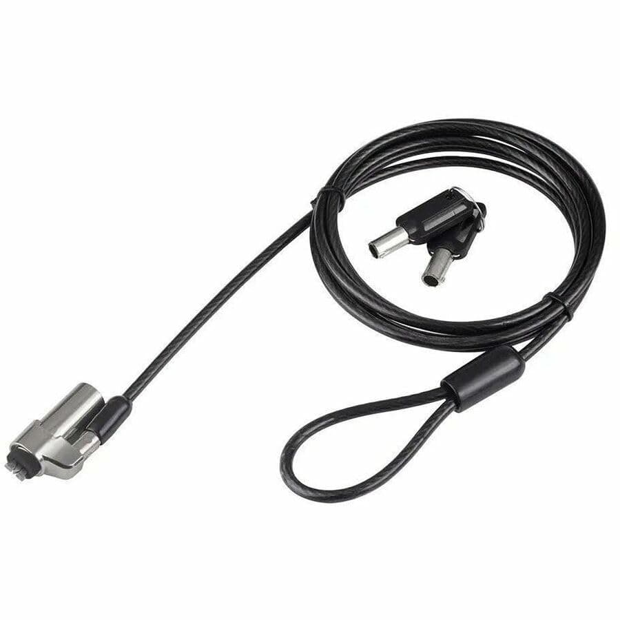4XLAPLOCKNANO Notebook/Laptop Nano Slot Lock-6FT Cable Lock, Black, Black