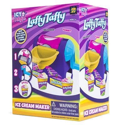 Laffy Taffy Ice Cream Maker Machine Toy - DIY Make Your Own Ice Cream - Creates Two Flavors at Once