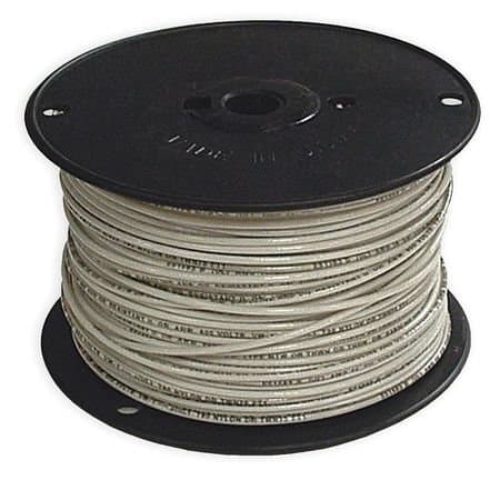 Building Wire, THHN, 12 AWG, White, 500ft by SOUTHWIRE COMPANY
