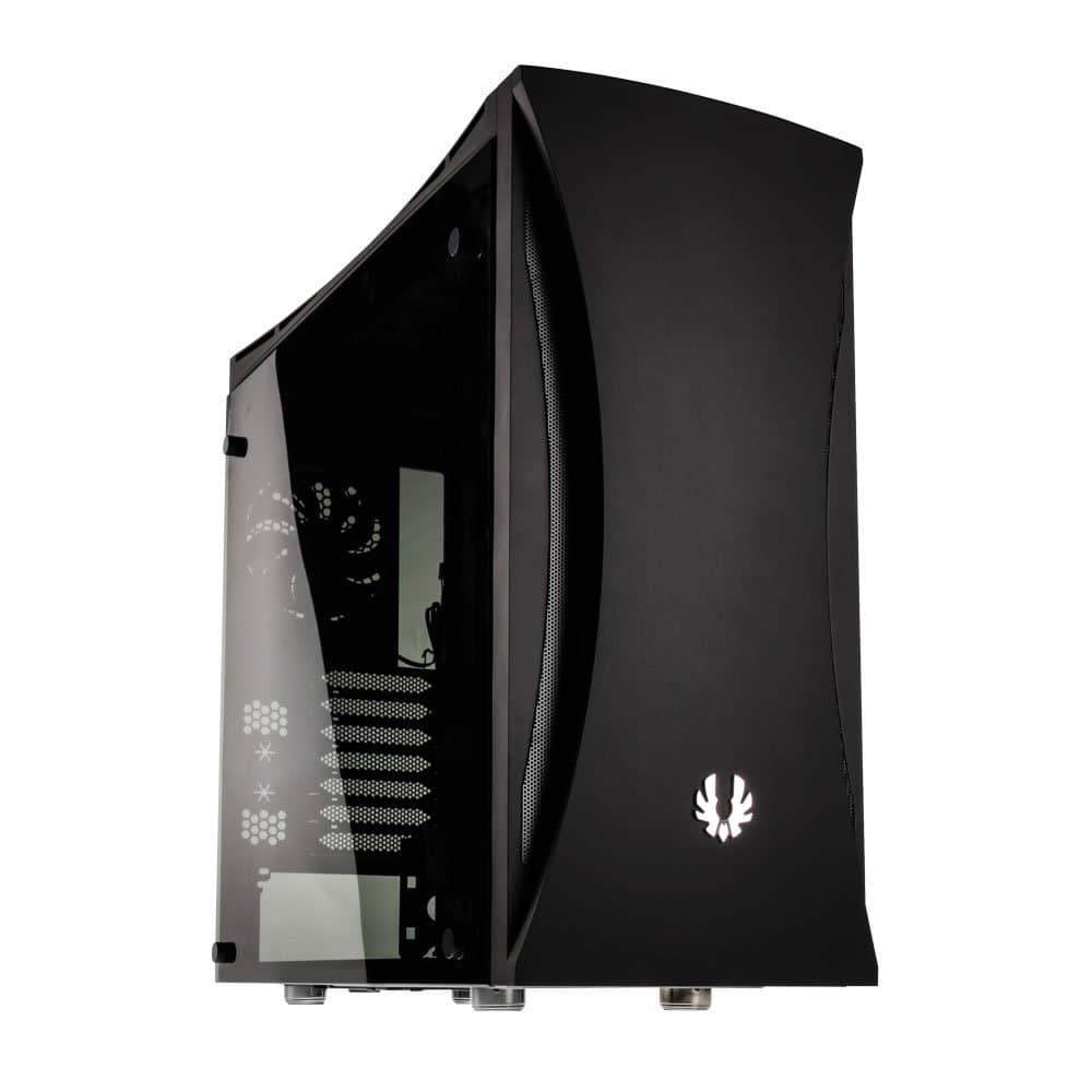 BitFenix Aurora Midi Tower Case Black Tempered Glass Window BFC-ARA-300-KKWSK-RP