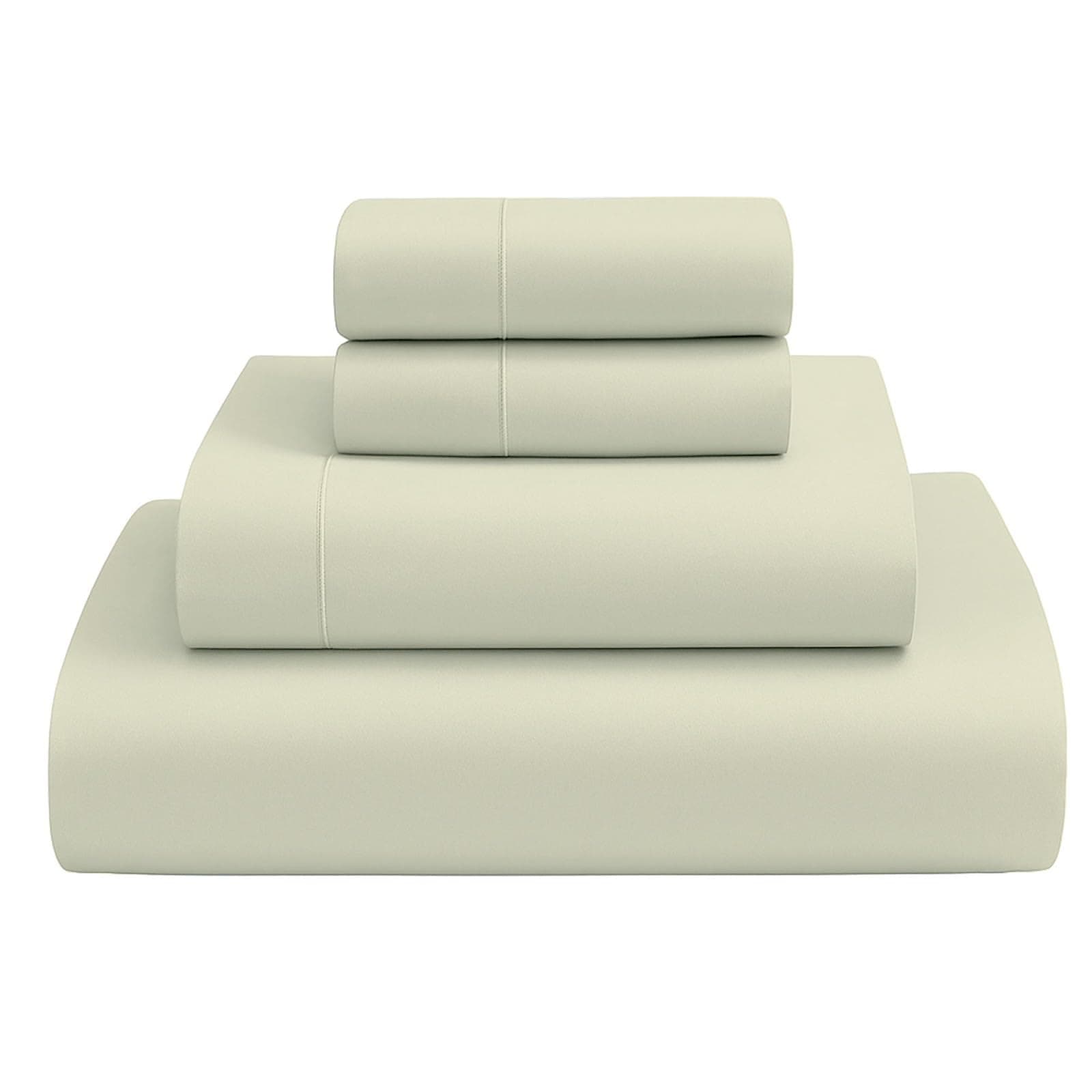 MyGiza Sheets 4 Pcs Twin Sheet Set, 100% Certified Giza Egyptian Cotton, Soft & Luxury Sheets fits 15 Inches Deep Mattress, Ivory