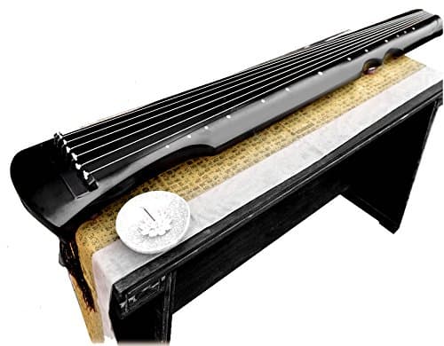 OrientalMusicSanctuary Lacquered Aged Paulownia Guqin - 7-string Chinese Zither (Fuxi Style)