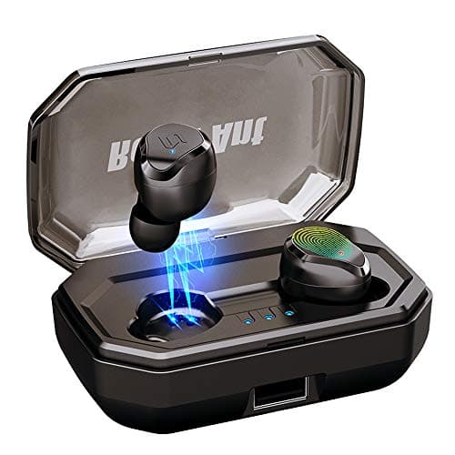 [2019 Newest] True Wireless Earbuds Bluetooth 5.0 TWS Headphones Touch Control Wireless Sport Earbud 3000 mAh Charging Case Bring 100H Playtime IPX6 Waterproof 3D Stereo Sound Wireless Headphones