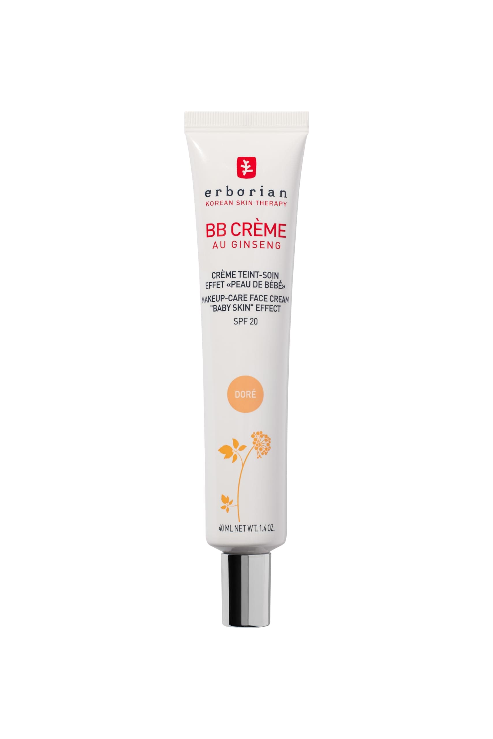 BB Cream With Ginseng - Complexion Cream - "Baby Skin" Effect - Korean Cosmetic Treatment 5 -In -1 For SPF 20 - Korean Cosmetic Care