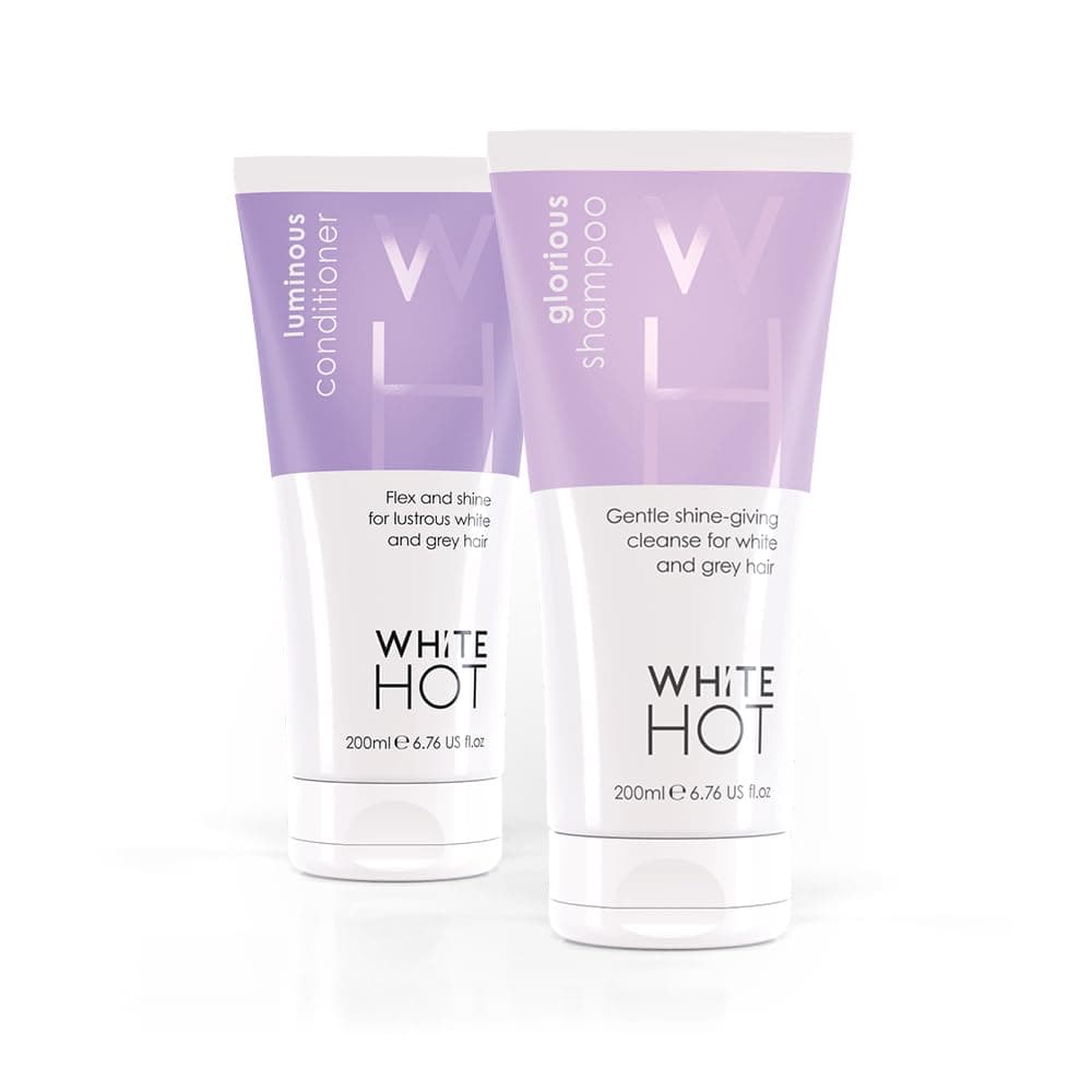 Shine Duo: Glorious Shampoo & Luminous Conditioner 200ml, shine & cleanse for glossy white & grey hair
